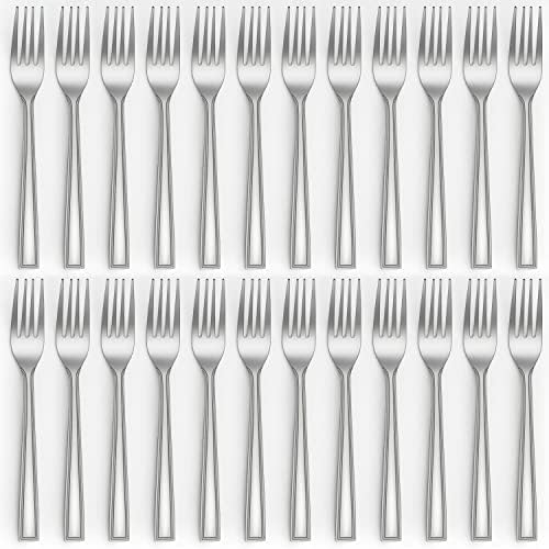 Forks Set (7.76 inch), Hunnycook 24 Pieces Dinner Forks, Stainless