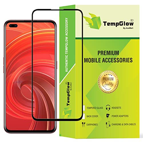 Image of Screen Protector for Realme X50 Pro /Reno 3 Pro (Black) Tempered Glass Edge-to-Edge 6D Screen Guard With Installation Kit