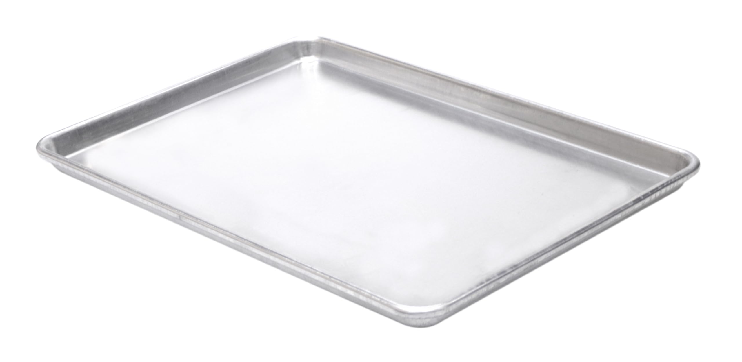 Grace Aluminium Rectangle Baking Sheets Pans, Large Professional Oven Trays for Cooking Serving, Non Toxic & Healthy, Mirror Finished & Dishwasher Safe, 46x33x2.5cm (1 PCS)