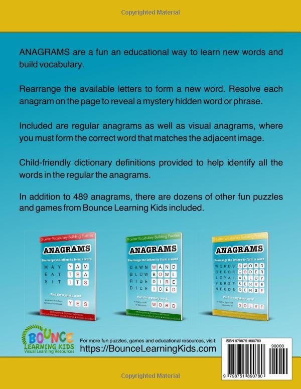 Anagrams 5-letter vocabulary building word puzzles and other games: Education resources by Bounce Learning Kids - Image 2