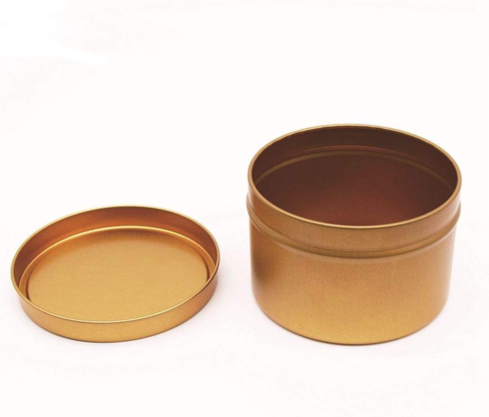 MoonyLI 10 Pack Candle Containers Candle Tin Cans with Lids Metal Tins Aluminum Empty Candle Tins DIY Candle Tins Candle Jars Tin Cans 8cm*5.2cm
