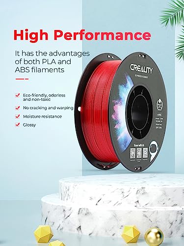 Image of Creality PETG 3D Printer Filament 1.75mm, Excellent Toughness High Precision, Odorless Non-Toxic Moistureproof, 1 kg(2.2lbs) Glossy PETG Filament for 3D Printer (Orange)