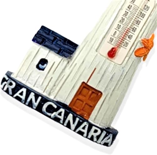 Miniatura 2 de A-ONE Gran Canaria Termómetro España 3D Paisaje Imán para nevera, 1 unidad+Alhambra Palace Granada Pantalones insignia bordada, 1 unidad, imán