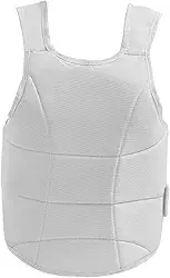 Vaveren Protetor de tórax para karatê, protetor corporal, colete versátil para proteção abdominal, ideal para treinamento de kickboxing e sparring.