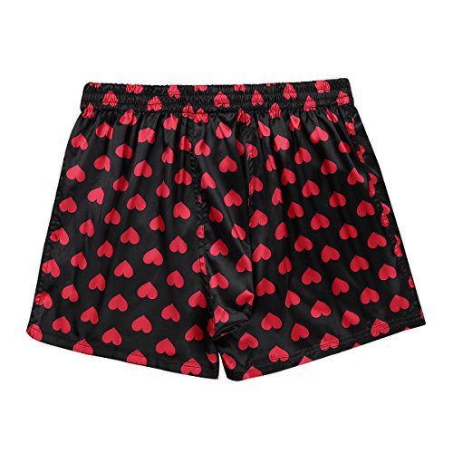 Jugaoge Men's Shiny Satin Boxer Shorts Frilly Silk Summer Short Pants Sissy Underwear2