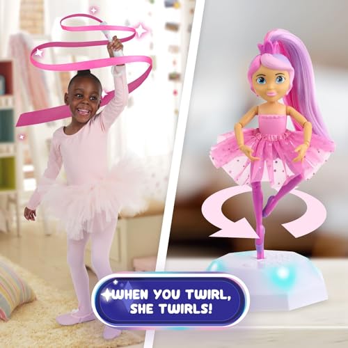 Muñeca bailarina Lena con escenario y varita miniatura 2