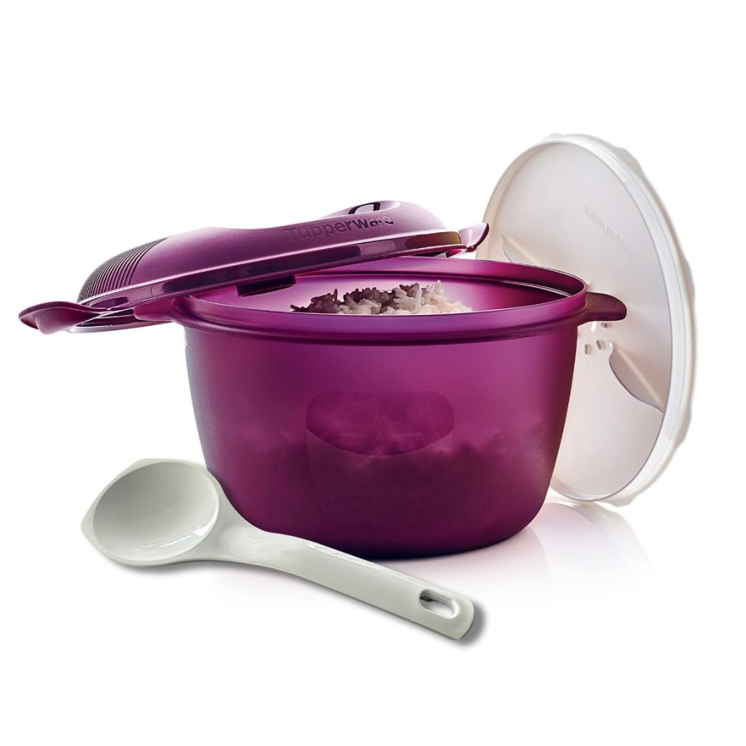 TUPPERWARE Cuiseur  riz micro ondes 3,0 litre, Plastique, violet :  Amazon.fr: Cuisine et Maison
