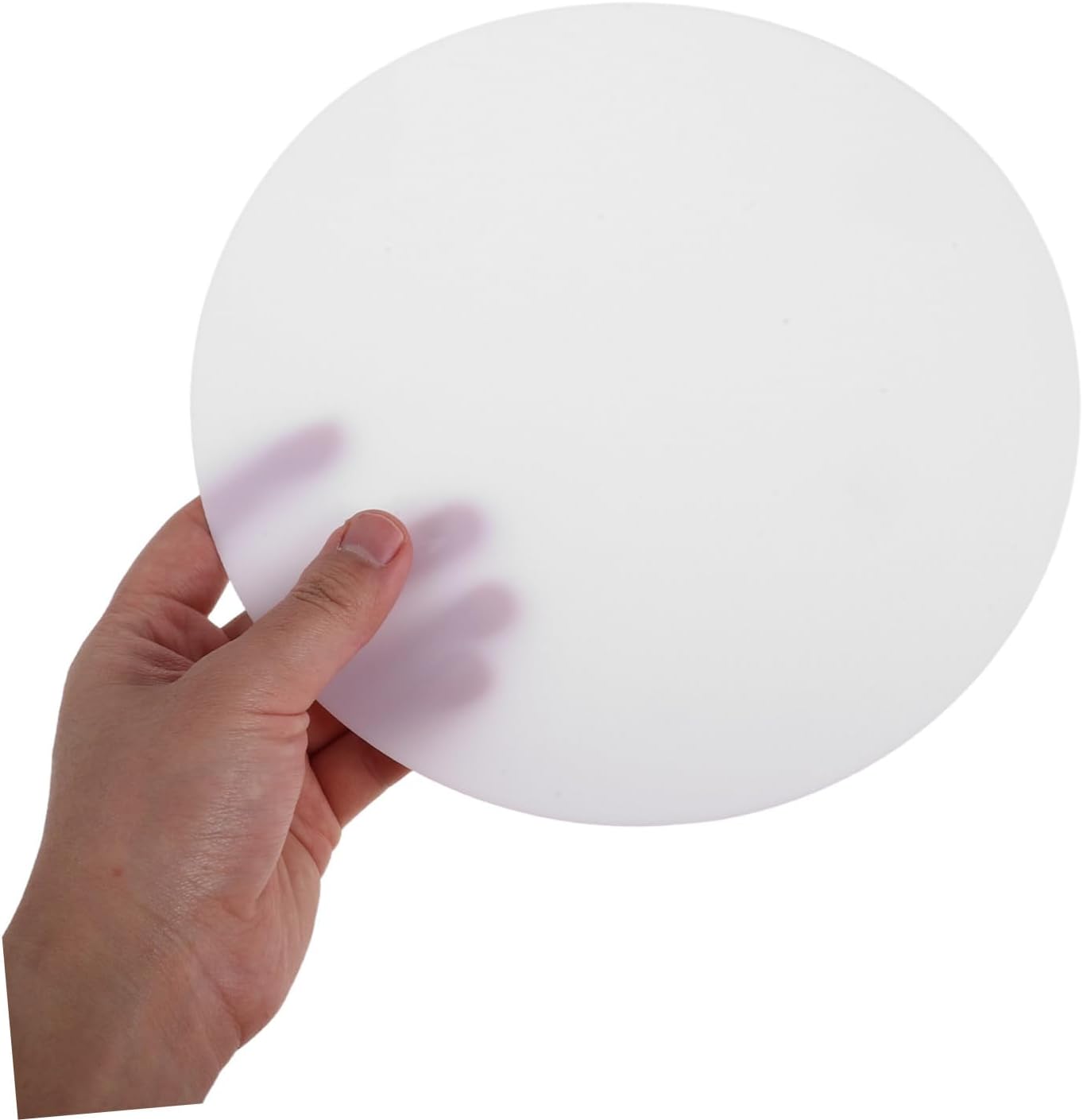 ERINGOGO 2pcs round Acrylic Lampshade Diffuser 8.8 Inch Diameter 1mm Thick Light Diffuser Sheet with Smooth Burrfree Edge for Dining Rooms and Countertop Lighting