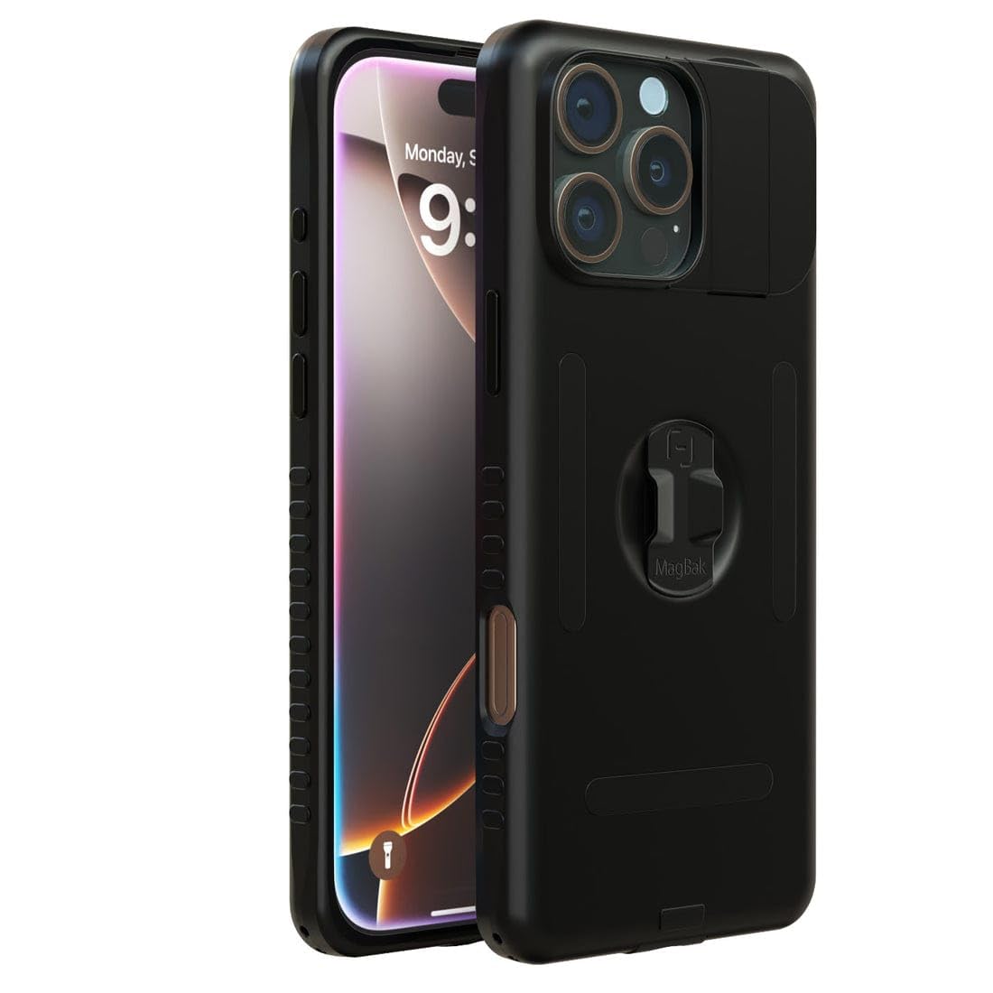 MagBakElite Case for iPhone 16 Pro Max 6.9" Black Color with 1 Magstick and 3D Screen Protector included in the Box