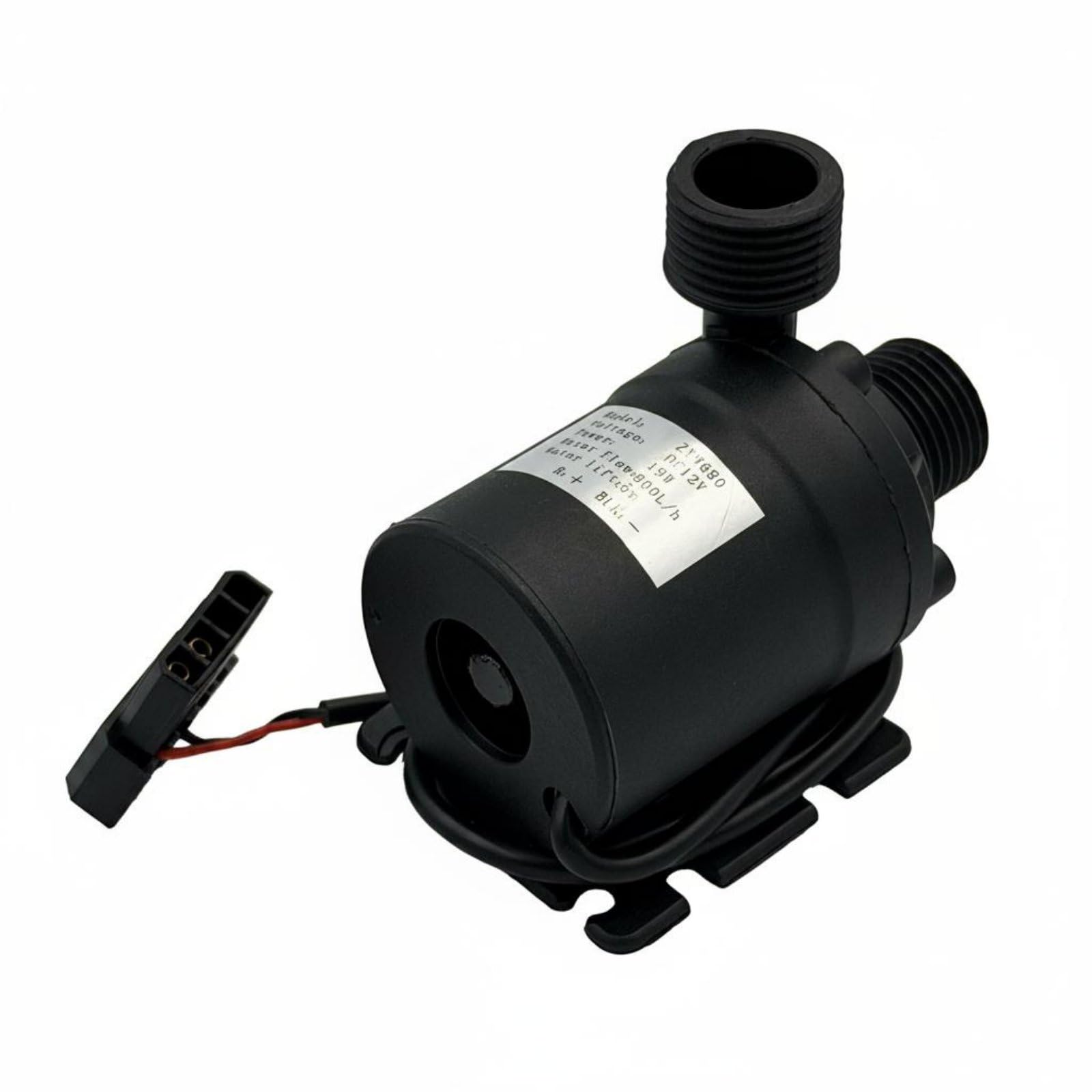MERISHOPP Low Noise Aquarium Circulation Pump Long Lifespan Submersible Water Circulation Device High Performance for Fountain, Hydroponics, Black, Dc12v-image-33