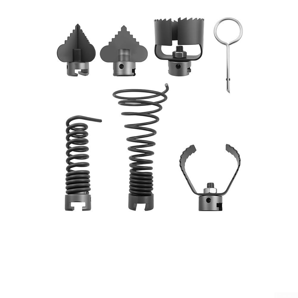 Stahl Rohrspiralen Zubehör 7-tlg für 3-6 Zoll Rohre