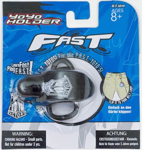 YoYoFactory Yo-Yo Holder- Belt Clip YoYo Holder- Fast (Black)