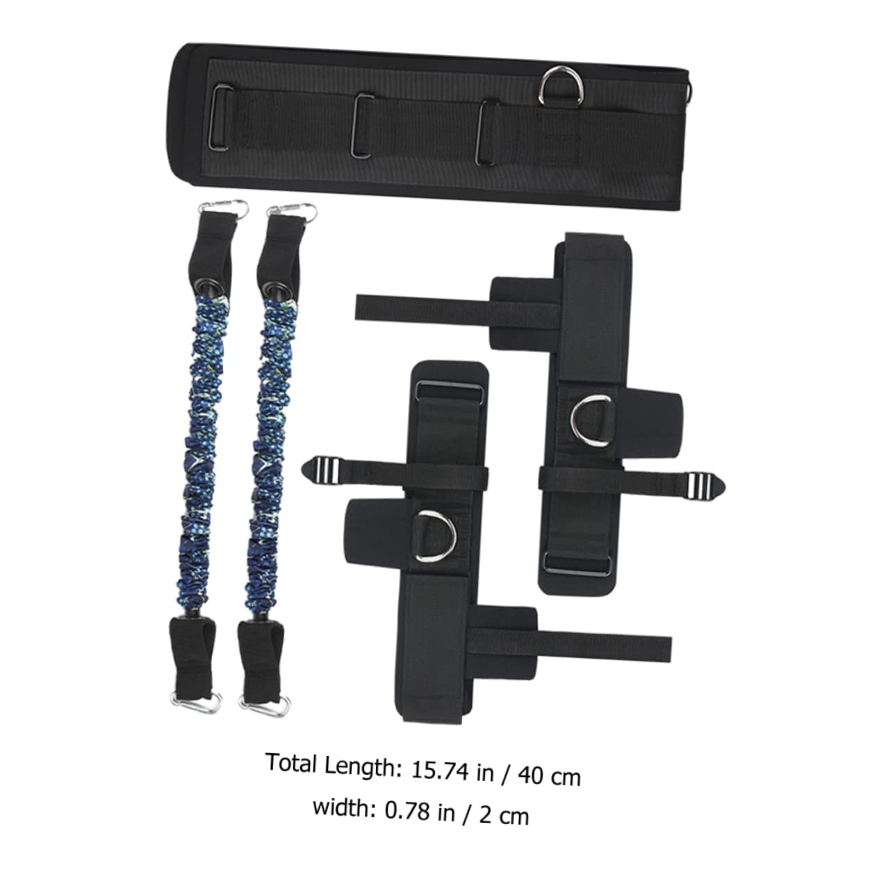 SUPVOX Bandas de Resistencia para Piernas y Tobillos Kit de Entrenamiento Fitness Multifunción Banda Elástica Duradera para Mejorar y Agilidad Deportes Baloncesto y Fútbol