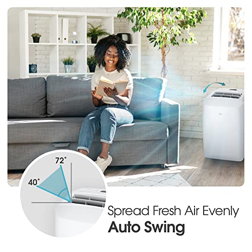 Lg 6000 Btu Portable Air Conditioners [2023 New] Wheels For Easy Install & Mobility Lcd Display Remote Control Cools 260 Sq.ft 3-In-1 Function Timer Air Conditioner Ac Unit Home Room White Lp0623Wsr #TOP3