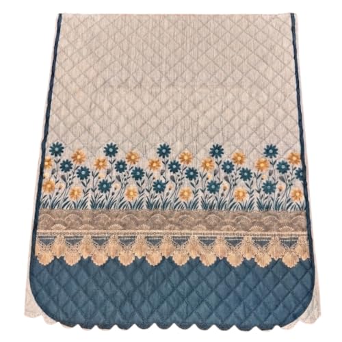 Image of L Shape Sofa Cover 3+2 Seater Pack of 14 (Blue Aura)
