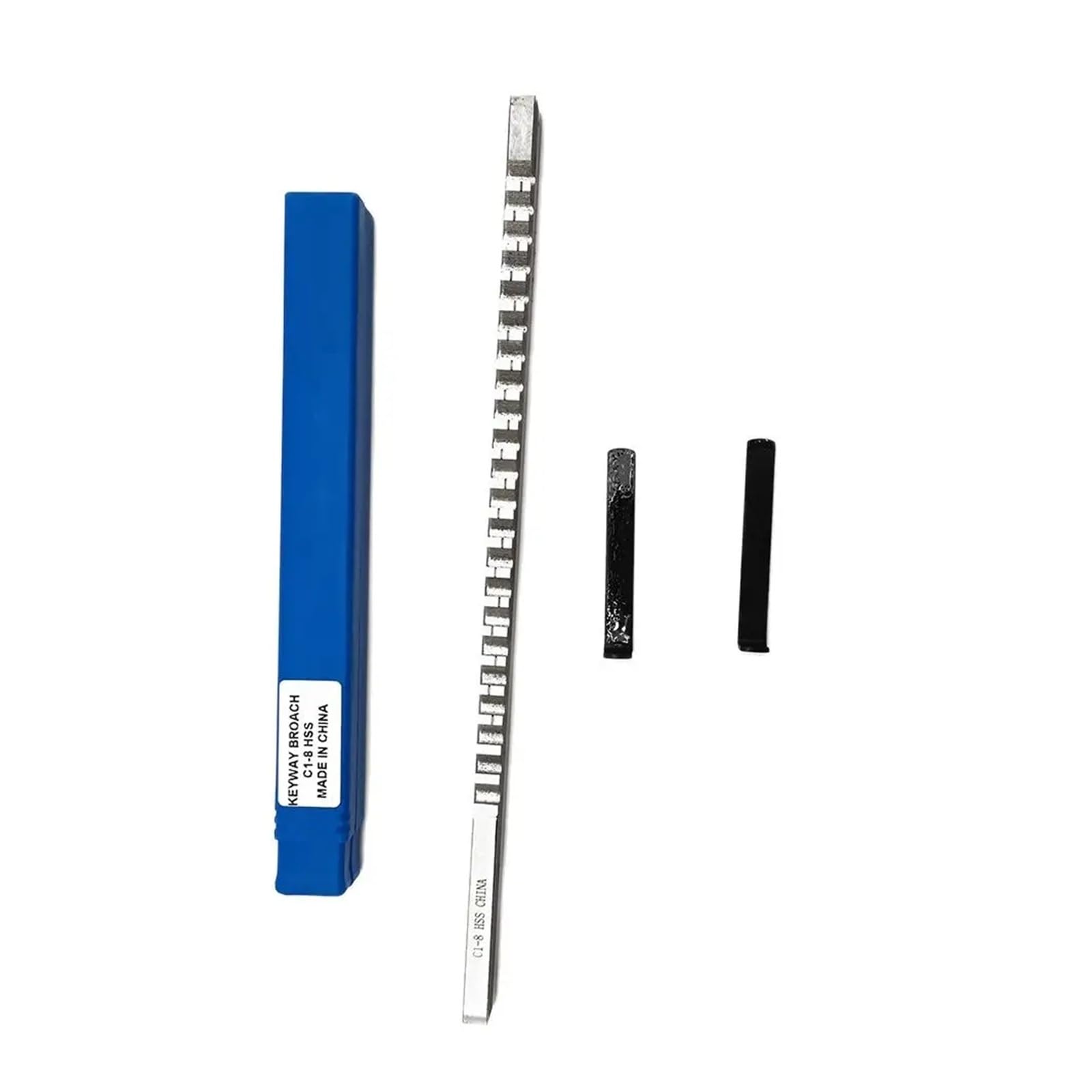 Brocha de chavetero de empuje de 8 mm, tamaño métrico C1, herramientas de brochado for fresadoras CNC y metalurgia. Ampliamente aplicable