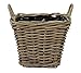Produktbild Unbekannt Eckiger Pflanzkorb mit Henkel Rattankorb 40 x 40 cm Pflanzschale Blumenkorb Blumenschale Korb