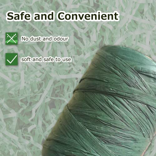 Plantactic Raffia Paper Ribbon For Gift Wrapping/Diy Decoration, 328 Feet 1 Roll (Dark Green) #TOP6