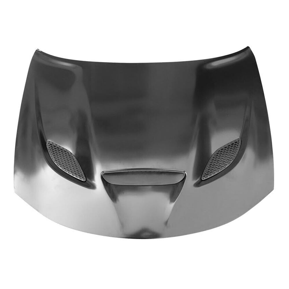 GUOHOQIX Front Side Black Aluminum Hood Scoop Vent Air Unpainted for Dodge for Charger 2015-2023 901-40977