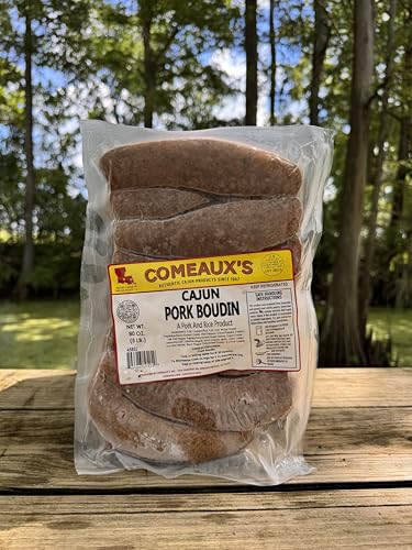 15 Original Cajun Pork Boudin Sausage Links, 5 lb. Cajun Creole Spice Fully Cooked, Frozen Meal from...