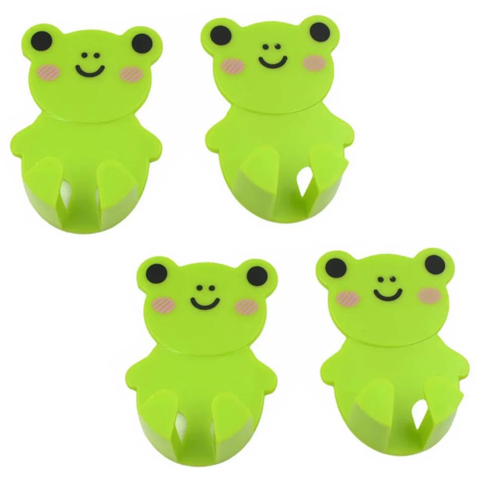 Cartoon Frog Adhesive Cable and Socket Holder, ABS Plastic (1) | Wall Mount, Waterproof & Rust-Resistant, Cord Organiser, Multipurpose Hook, Cute Frog Design-image-17