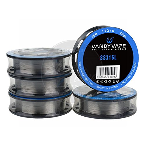 VandyVape SS136 Wires Serie Wickeldraht Größe SS316L/28ga 30ft