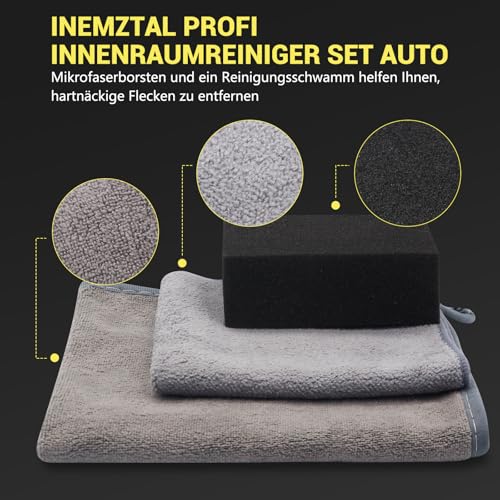 Innenraumreiniger Set Auto – Reinigung & Pflege-Kit mit Tüchern – Bild 4