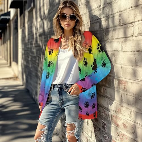Image of Women's Open Front Cardigan Long Sleeve Loose Sweater Lightweight Soft Cardigan Jackets