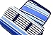 Michael Josh Large Outdoor Picnic Blanket, Water-Resistant Handy Mat Tote, Soft Fleece Material Camping Tote Mat Great for Beach Camping Travelling on Grass Sandproof (Blue, 59