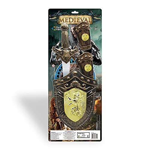 Pais & Filhos Kit Medieval C/Espada, e Escudo, Sortido