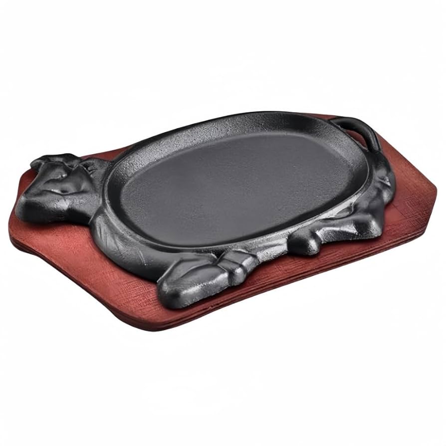 新品未使用　ステーキ皿　1人用鉄板　牛　3セット Amazon｜池永鉄工(Ikenaga Iron Works) ステーキ皿 牛型 日本製