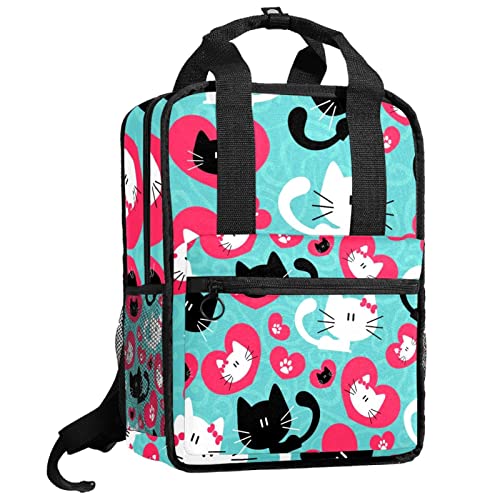 Sac à dos garçon chat taille unique avec sangles ajustables pour enfant
