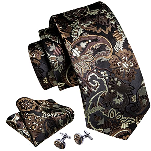 Corbata floral de seda para hombre set boda