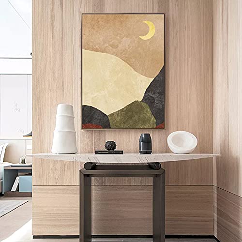 Tableau abstrait paysage boho pour décoration murale de salon WAXBHERWS