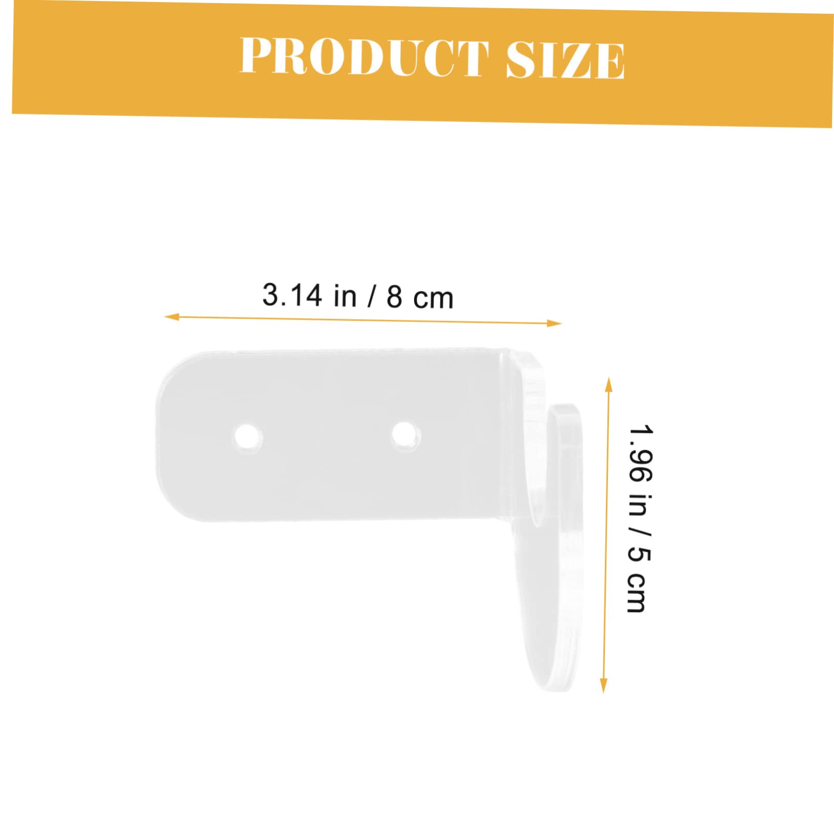 Toddmomy Acrylic Bat Rack Set Softball Tennis Hockey Bat Holders Decorative Wall-mounted Stand