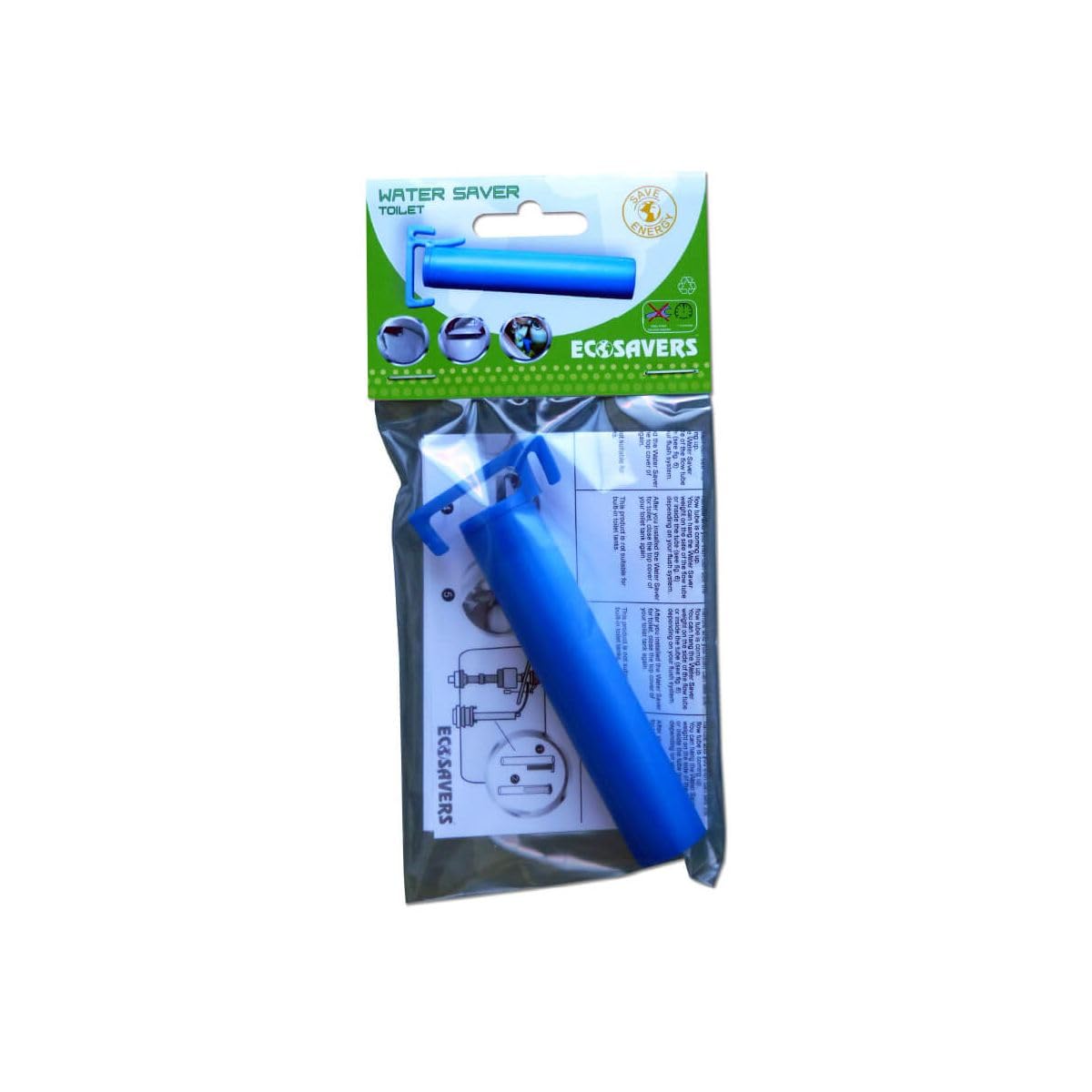 Go-Green Toilet Tank flush Water Saver Save Saving Water Money displacement less dam bag
