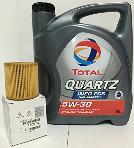 PACK Total Quartz Ineo ECS 5W30 + Filtro aceite original motores GASOLINA (1109.CL)