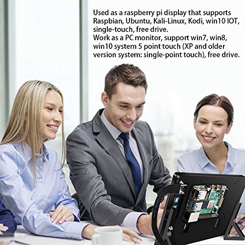 Image of for Raspberry Pi 7 inch Touch Screen Monitor Module, 7 inch IPS Display 1024X600 Touchscreen Computer Game Monitor for Pi 4 /3 /2 / Zero /B B+,Support Raspbian Ubuntu Xbox /PS4 /Mac iOS /Win10