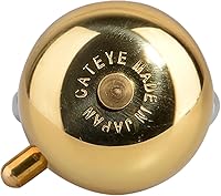 Vista 3 de CATEYE OH-2200 Yamabiko Bicycle Bell – Classic Brass Bike Bell with Loud 85 Decibel Sound for Safety, Fits Road, MTB, Kids Bikes, Aluminum Bolt-on