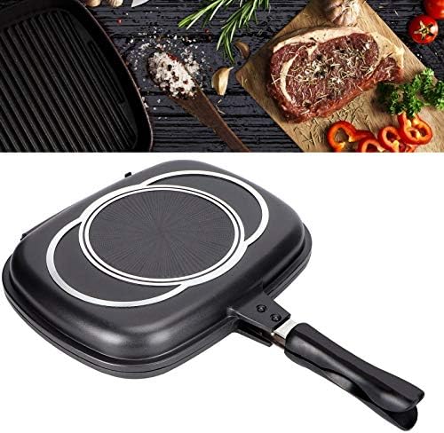 Miniatura 5 de Sartén de doble cara de aluminio fundido de 12.6 in, utensilios de cocina para el hogar, accesorios de cocina al aire libre