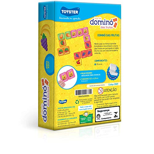 Dominó das Frutas - Jogo Educativo - Toyster Brinquedos