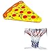 Swimline Pizza Slice Pool Float Raft w/ Floating Pool Basketball Game with Ball