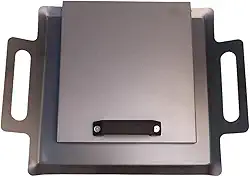 Chapinha Chapa Chapeira Bifeteira Quadrada Pequena 30x30 Com Prensa Tampa Industrial Para Fogão para Churrascos Familiares e Lanches Rápidos em Casa