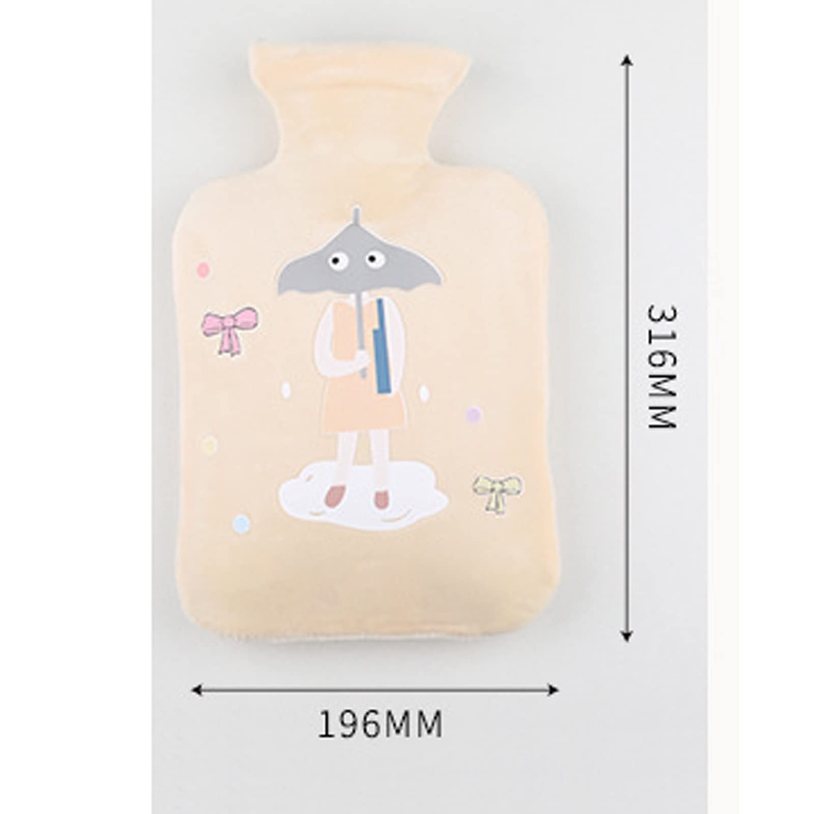 JINGYAN Termofory Cute Water Injection Hot Bottle PVC. Butelka gorącej wody panie pluszowe dłoni
