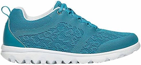 Propét Women's TravelActiv Sneakers Casual Lace-Up Shoes, Blue, 6.5 Narrow | Image 3