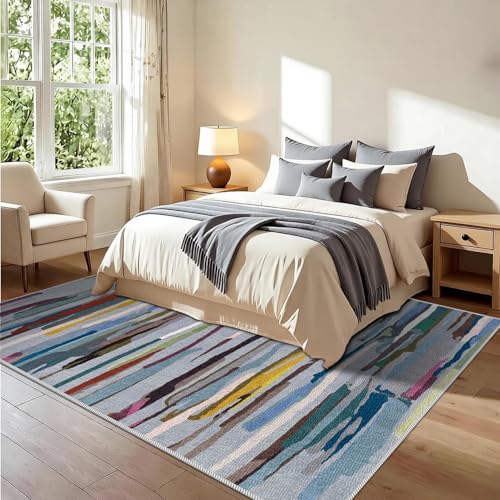 Tapis de sol géométrique abstrait pour intérieur moderne