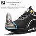 Imagen de Zapatos de Seguridad Calzado de Seguridad Zapatillas de Seguridad Zapatos de Trabajo con Punteras de Acero Hombre Transpirable Antideslizante Ligero Negro Plata 42EU