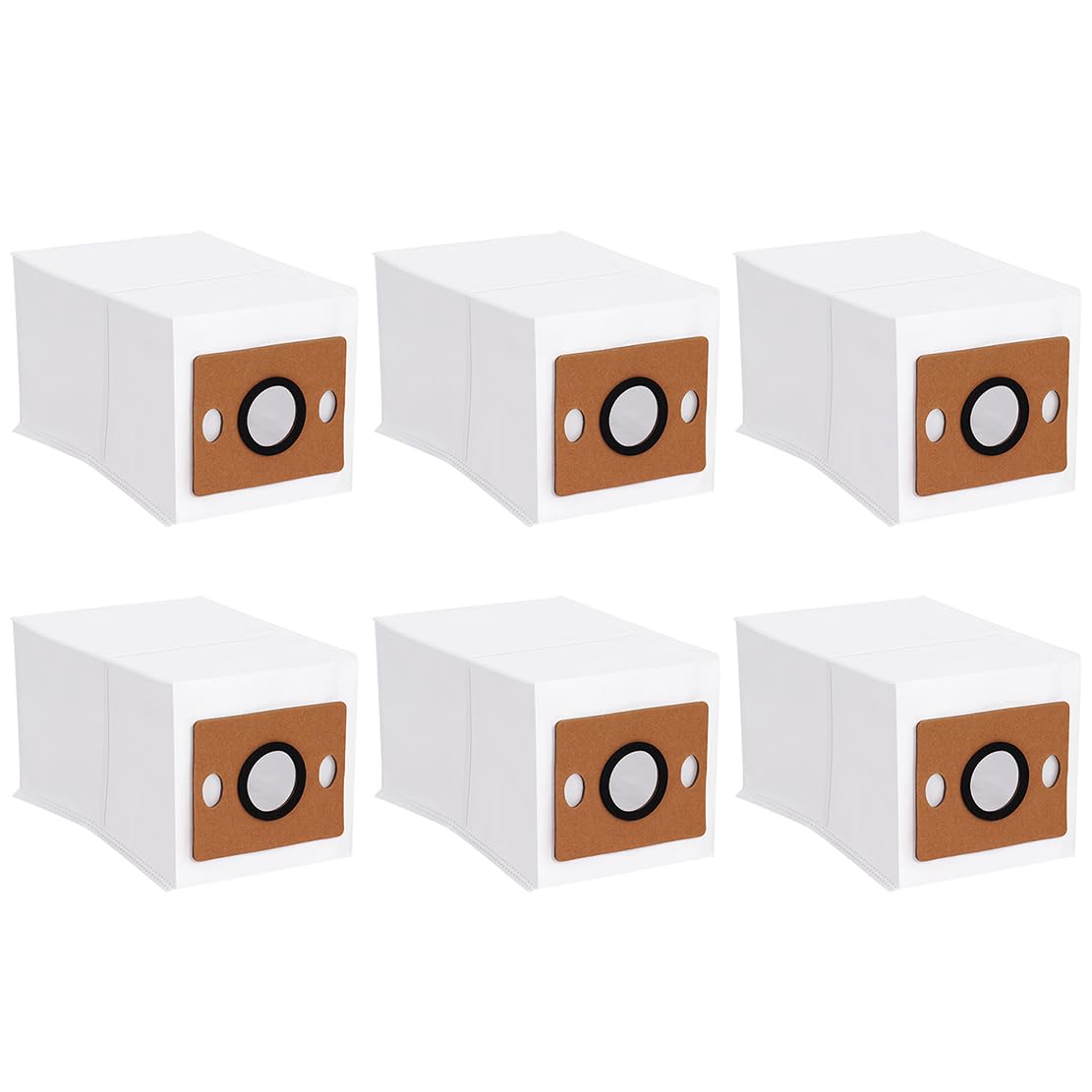 Replacement Dust Bags for ILIFE A12 Pro/ A30 Pro/ V9 Pro Self Emptying Robot Vacuum Cleaner, ILIFE Robot Vacuum Replacement Parts Robot Vacuum Bags Vacuum Dust Bag Accessories (6 Pack)
