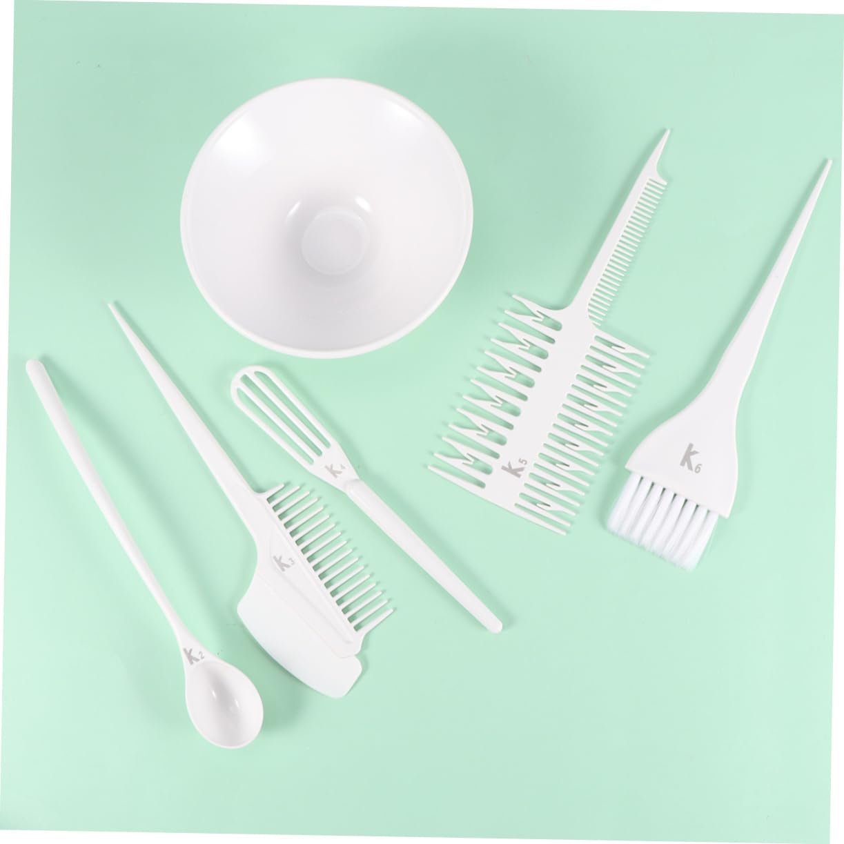 Gatuida Hairdressing Kit Professional Set Hair Coloring Comb Brush Bowl Stir Bar Scoop Detangling Brush Dyeing Tools Home Salon