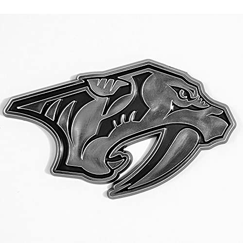 Fanmats 60305 Nashville Predators Molded Chrome Plastic Emblem #TOP6